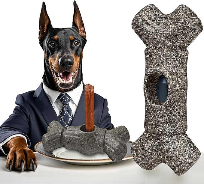 Bully Stick Holder for Dogs Improved Safety Dog Chew Holder for Ultimate Secure Fixation Device to Prevent Swallowing of Fits Various Bully Sticks and Dog Sizes