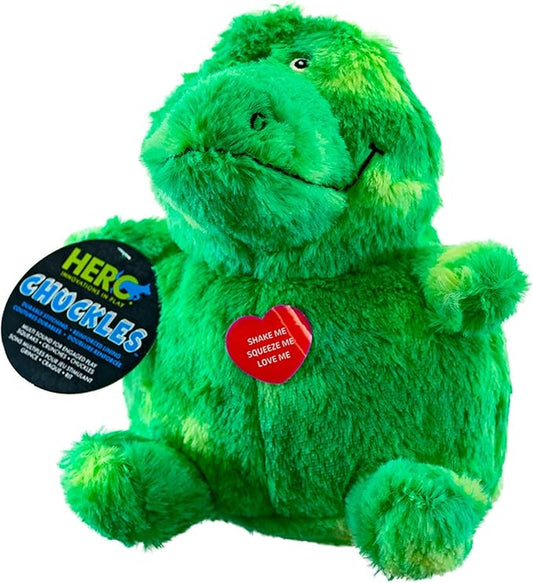 Hero - Chuckles Bellies - Gator Plush Dog Toy - Dog Squeaky Toys - Durable Stuffed Animal with 3 in 1 Squeaker