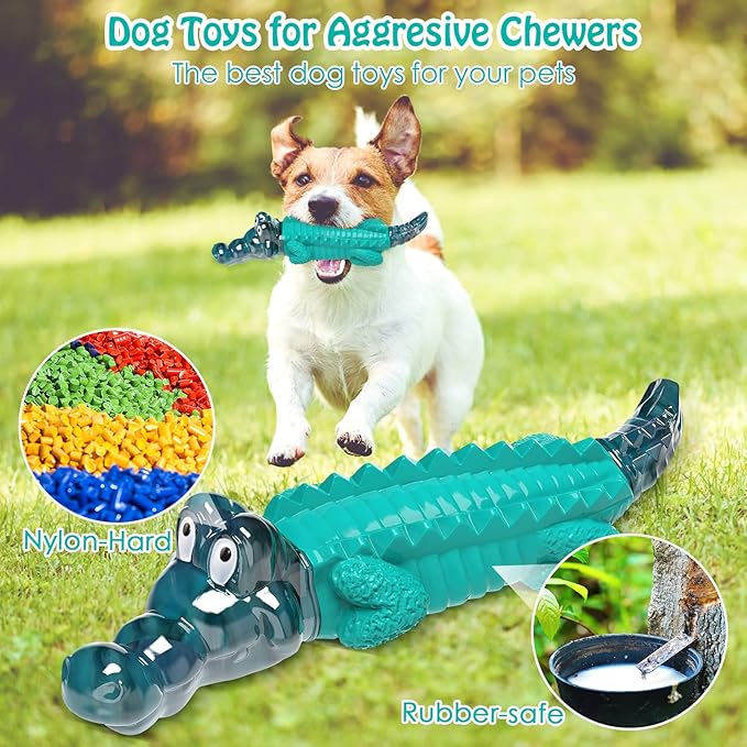 Dog Toys for Aggresive Chewers - Tough,Indestructible Dog Toys for Large, Medium,Small Breed to Keep Them Busy