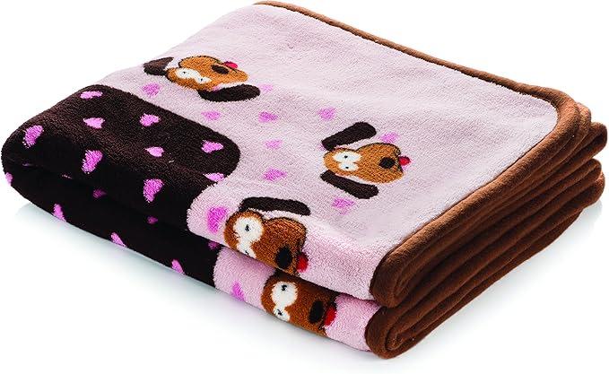 SmartPetLove Snuggle Puppy Blanket for Pets - Cozy Dog Blanket for Small Dogs - Machine Washable Dog Blanket