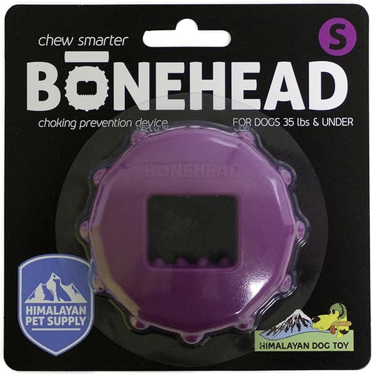 Himalayan Dog Chew Bonehead, Small Dog Chew Holder, Secures Yak Chews and Bully Sticks, Durable Nylon Dog Treat Holder, Safe Chew Toy for Puppies and Small Dogs, Safe Chewing Accessory, 1 Dog Toy