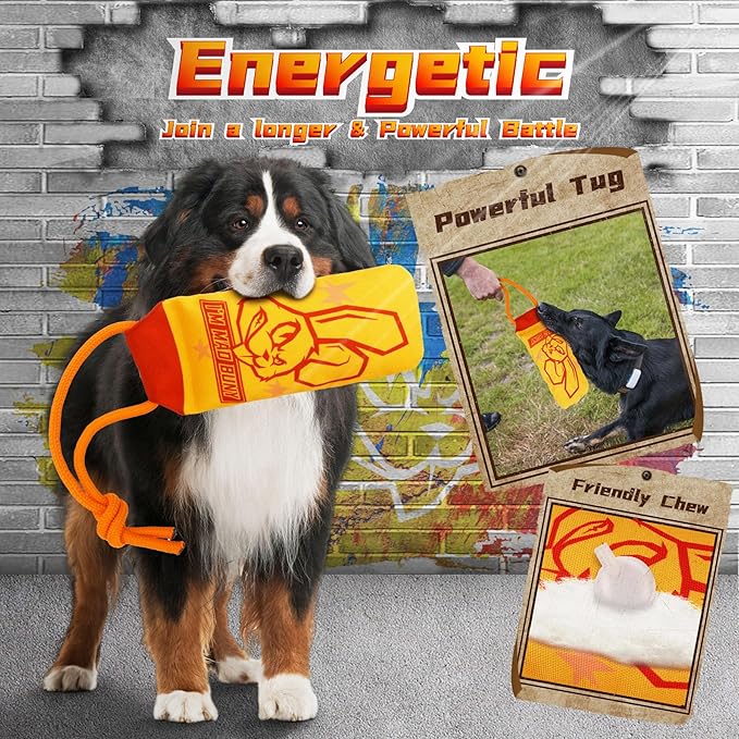 Heavy Duty Various Dog Chew Toys for Aggressive Chewers, 9 Pack Indestructible Large Dog Toy Include Tug Chew & Rope Toys, Squeaky Toys for Medium Large Breed Dogs(for Powerful Chewers)