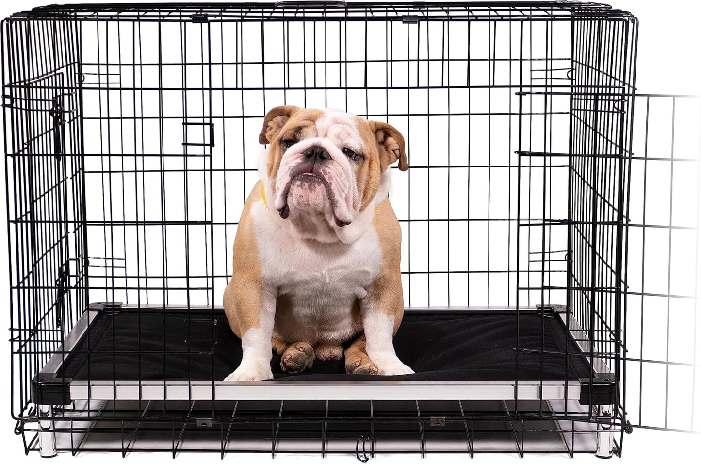 K9 Ballistics Chew Proof Armored Padded Dog Crate Bed, Virtually Indestructible, Legs Included (Blue Quartz, Medium (35" L x 22" W x 4.5" H))