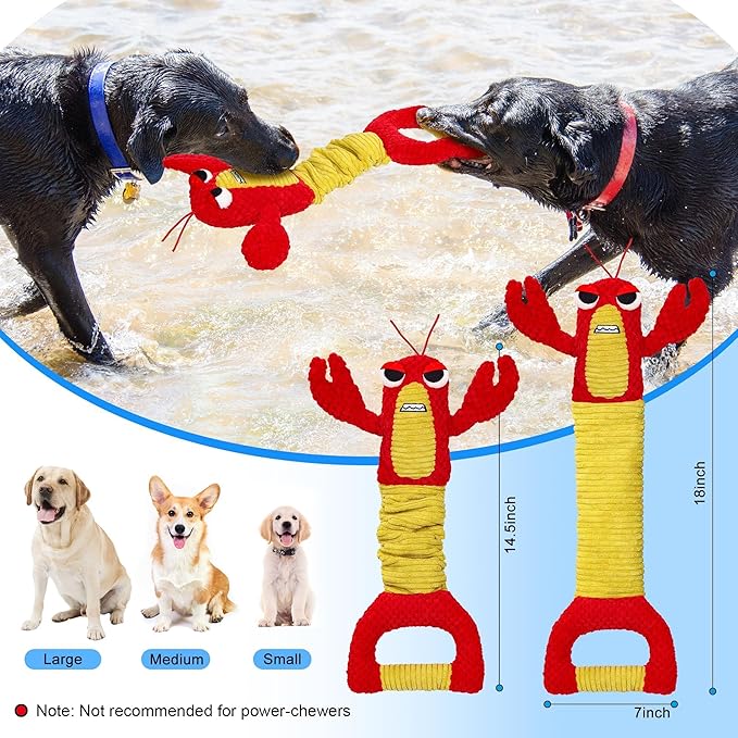 IOKHEIRA Dog Toys for Aggressive Chewers-Dog Toys for Large Dogs, Tough Durable Indestructible Dog Toys, Big Dog Chew Toys and Large Breeds, Lamb chop Dog Toy(Red)